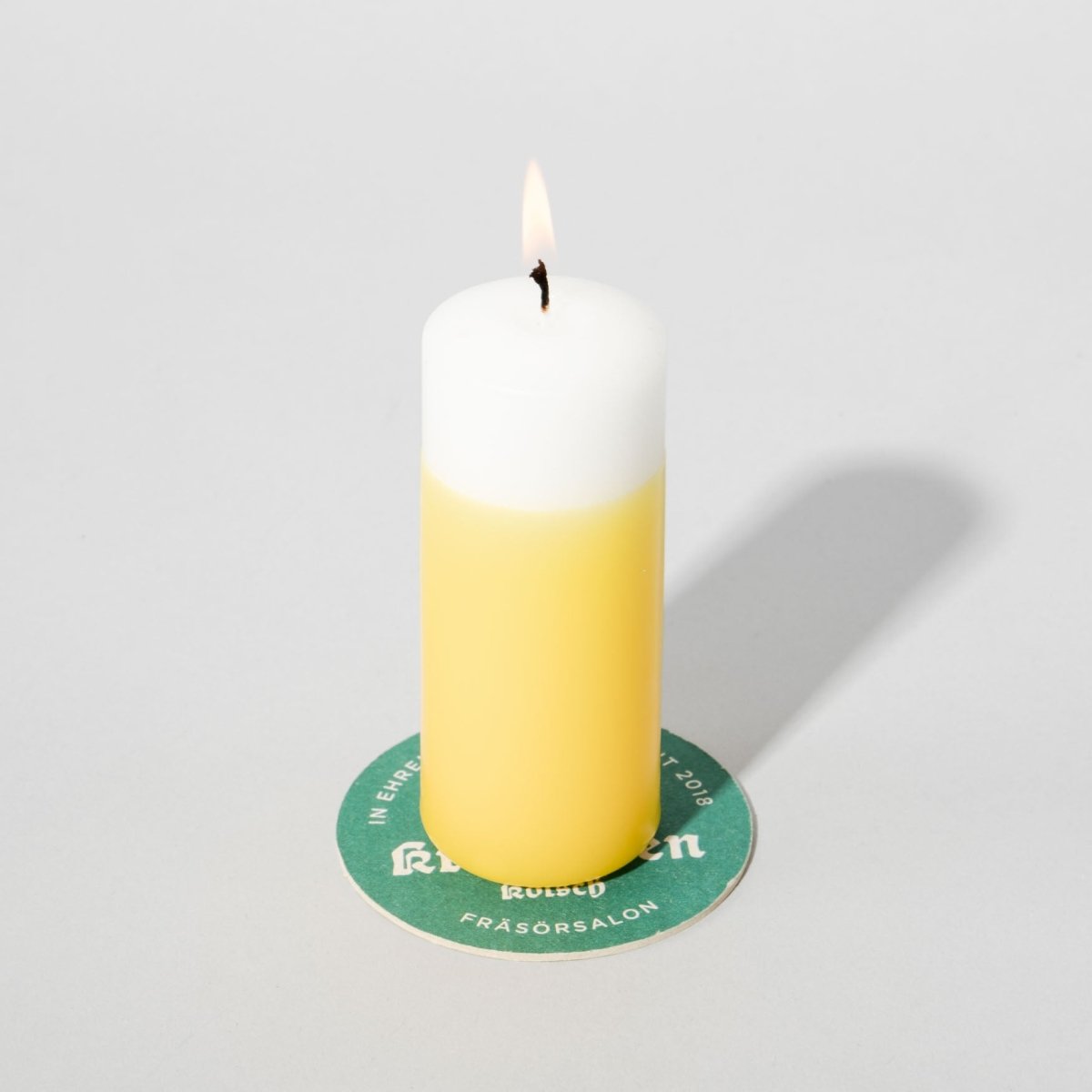 Kölschkerze mit Bierdeckelchen - fyngers