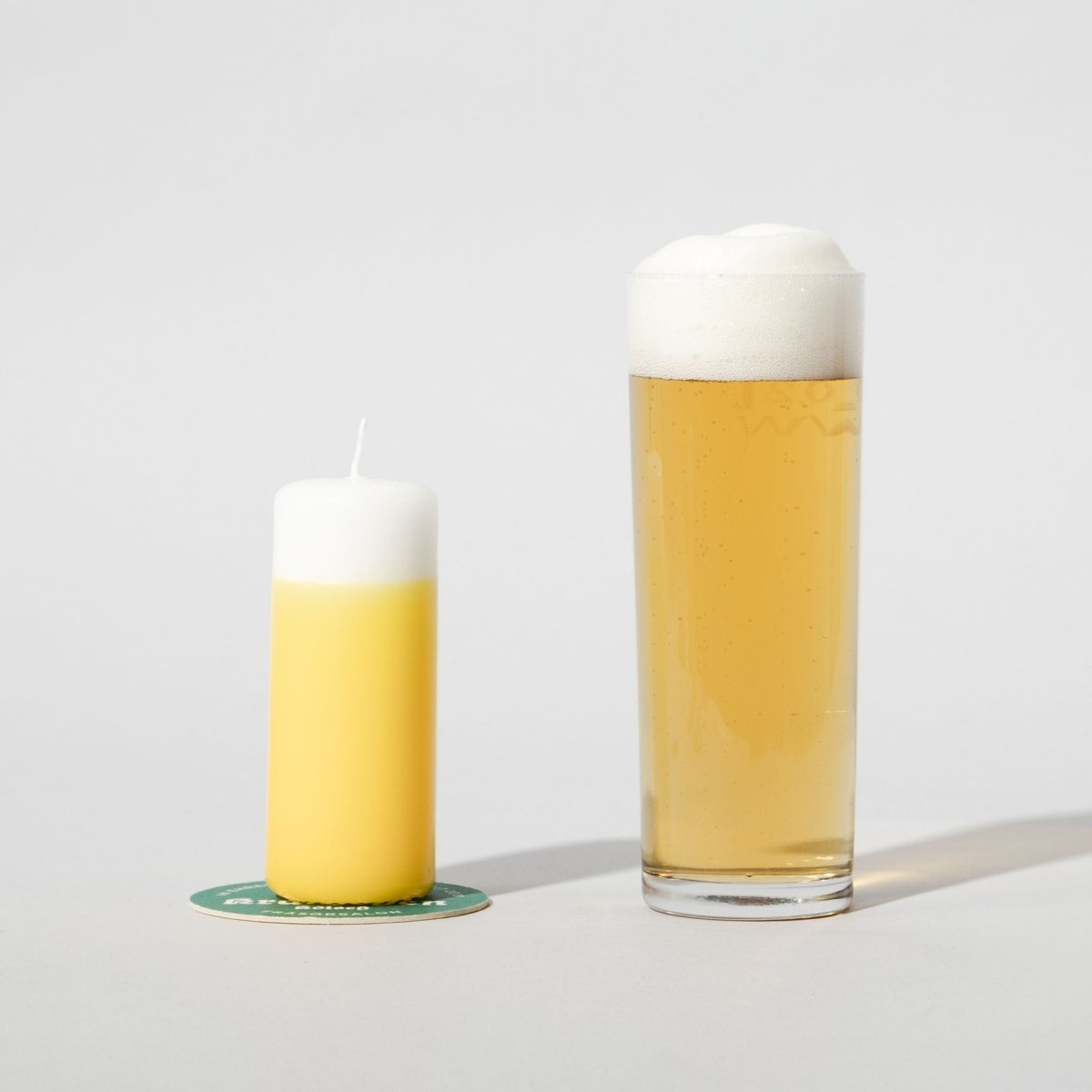 Kölschkerze mit Bierdeckelchen - fyngers