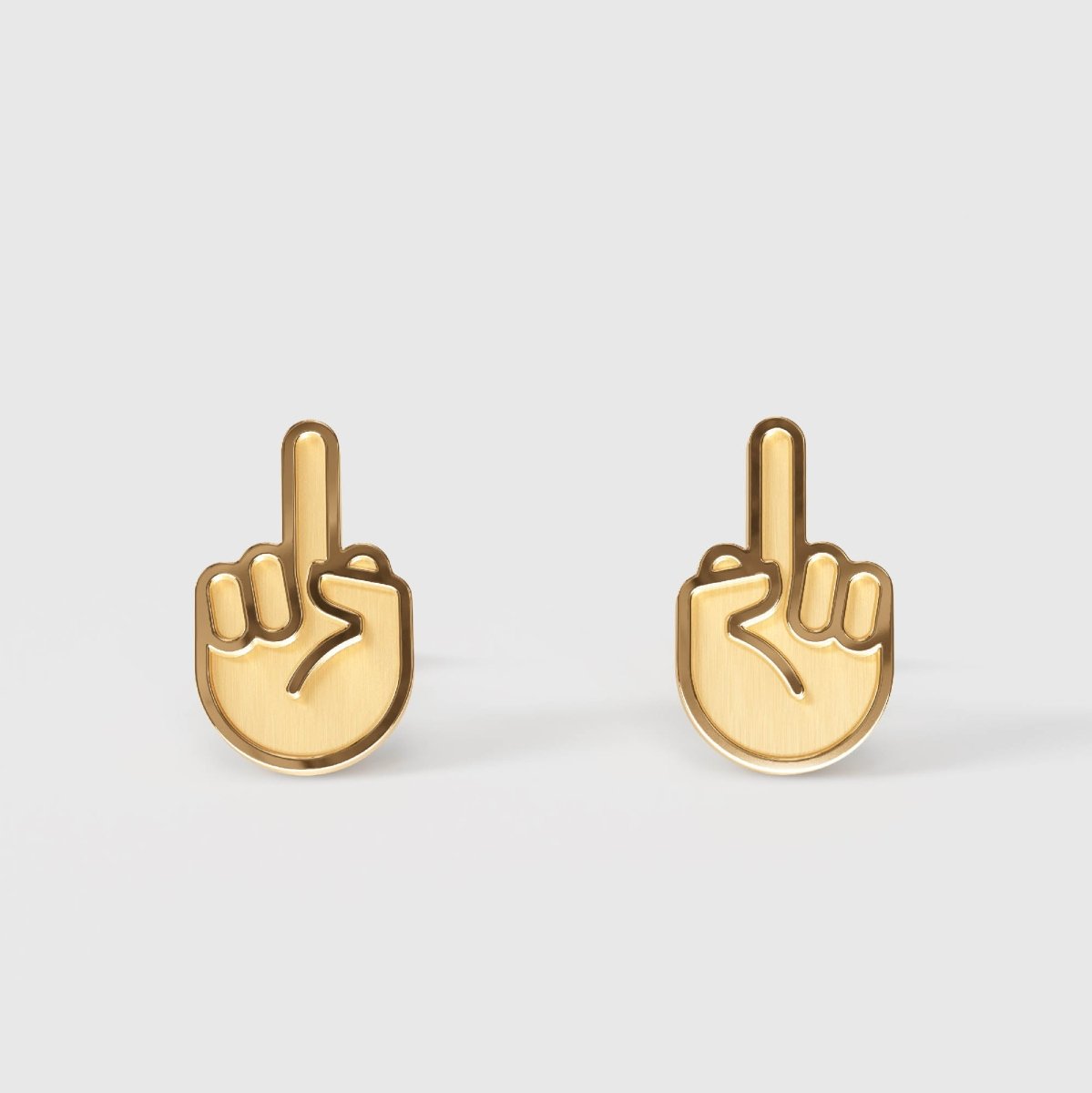 F*ck You – Ohrstecker – gold - fyngers