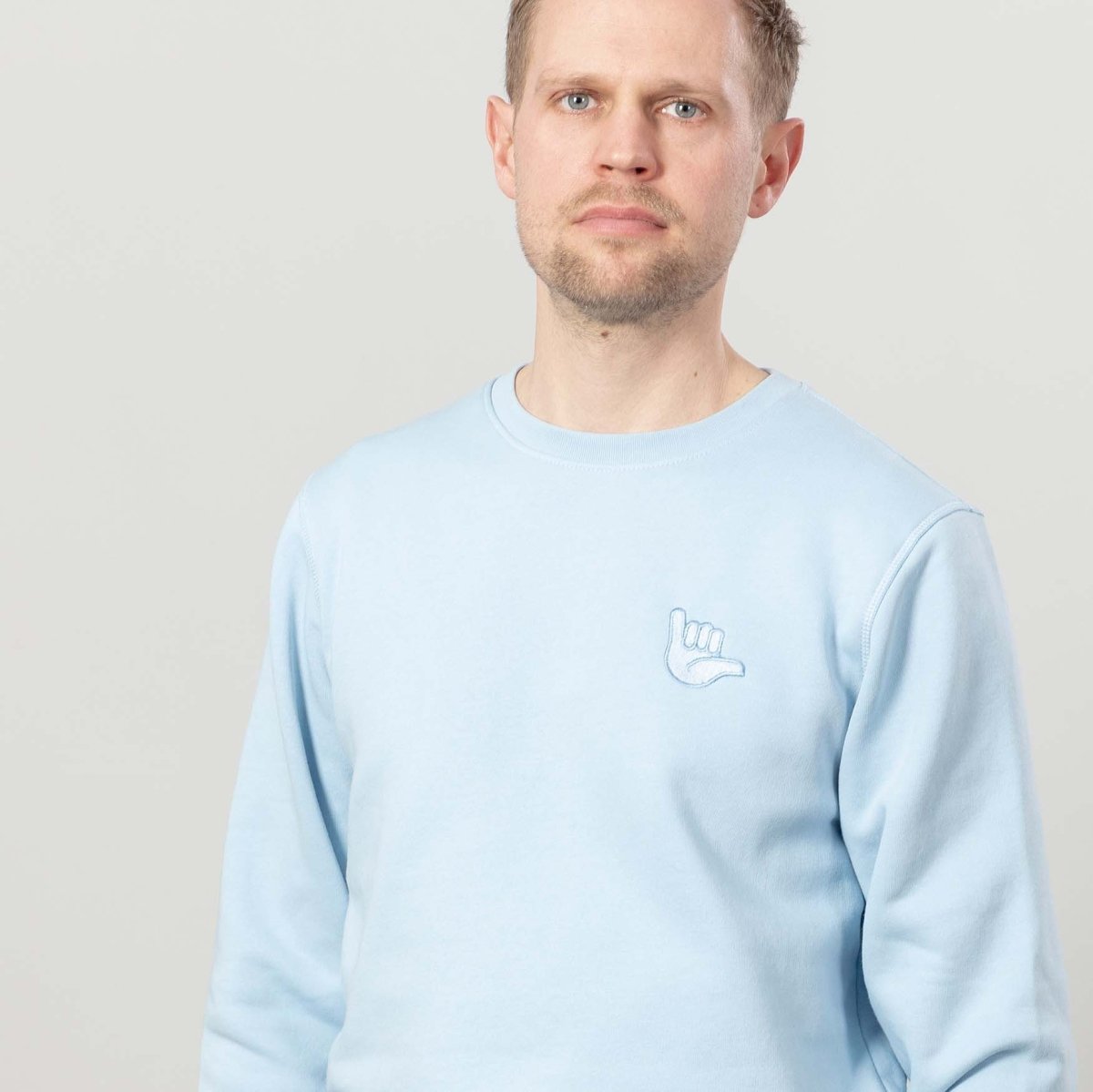 Hang Loose – Sweatshirt himmelblau - fyngers