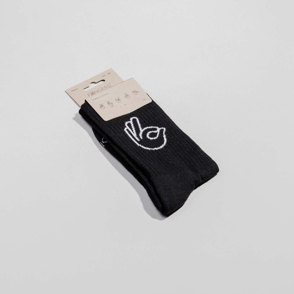 OK - Sportsocken schwarz - fyngers