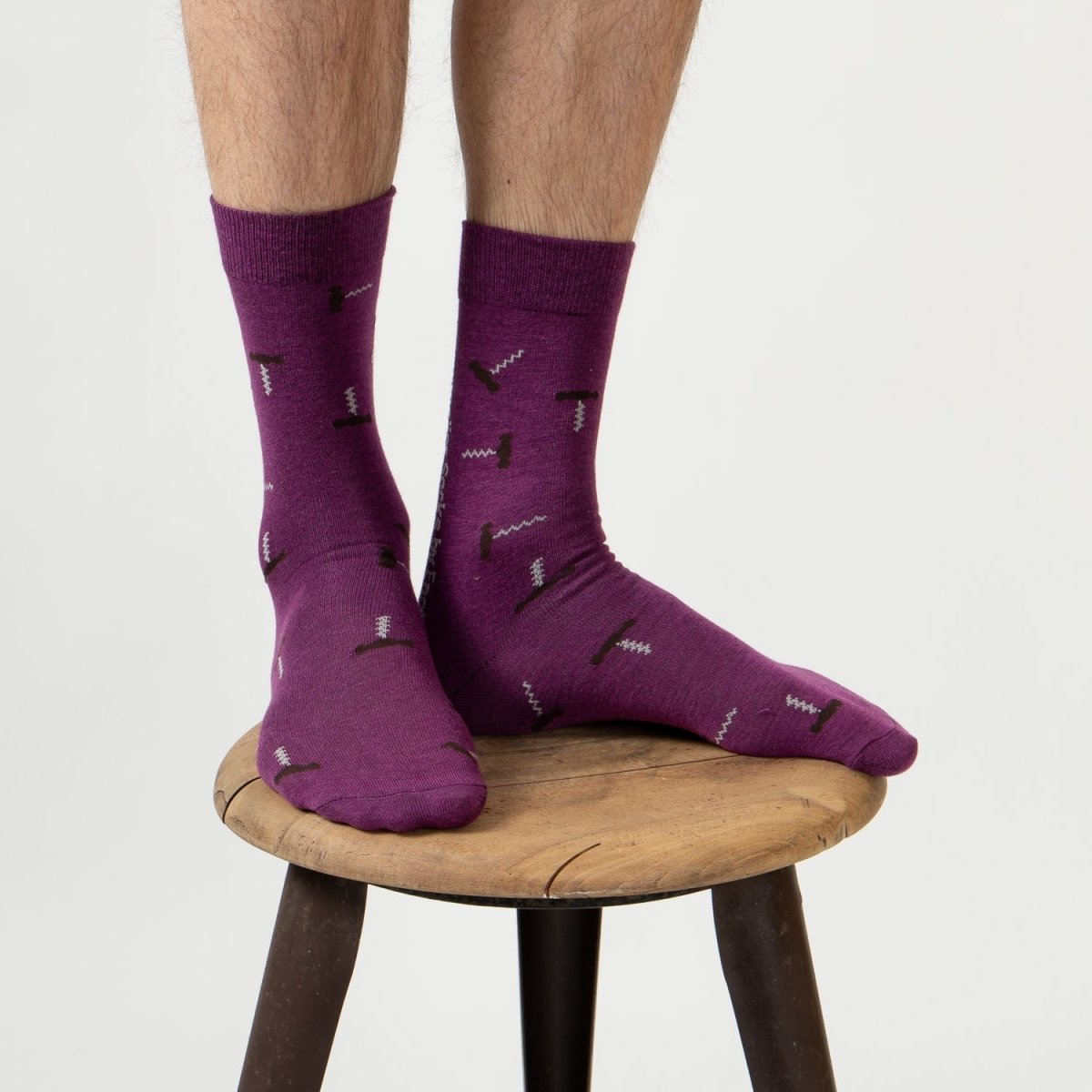 Sommelier Socks - purple - fyngers